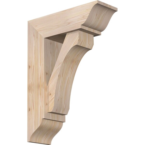 Ekena Millwork Legacy Traditional Smooth Bracket w/ Offset Brace, Douglas Fir, 7 1/2"W x 22"D x 30"H BKT0806X22X30LEC01SDF - main